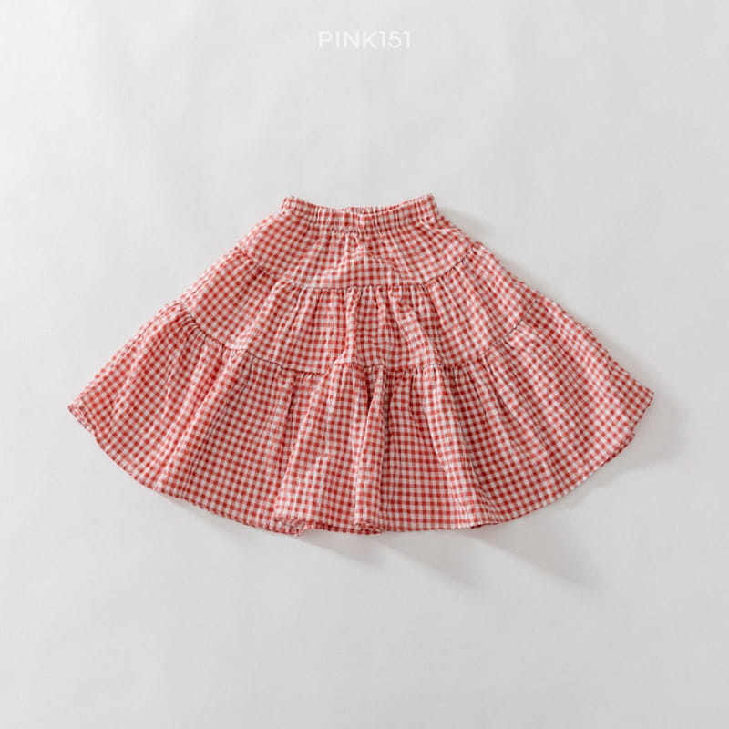 PINK151 - Korean Children Fashion - #Kfashion4kids - Check Cancan Skirt - 7