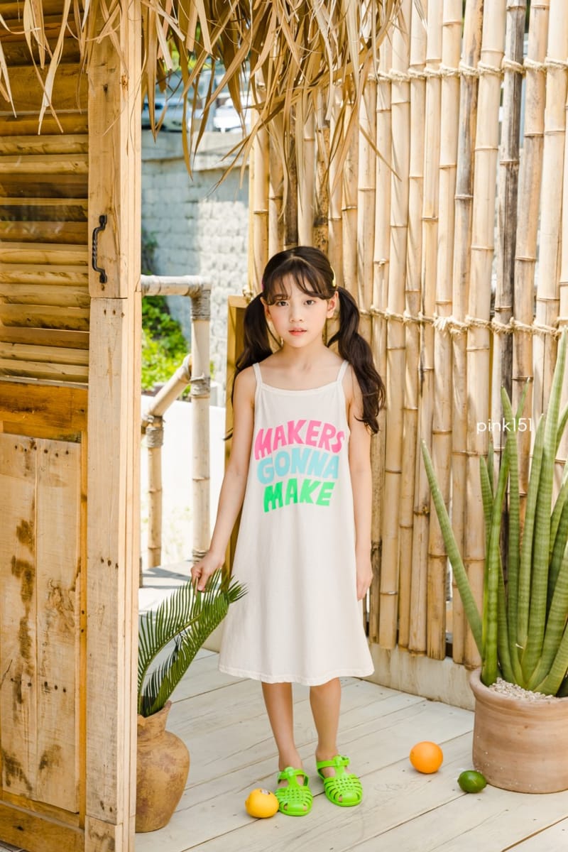 PINK151 - Korean Children Fashion - #Kfashion4kids - Make One-piece