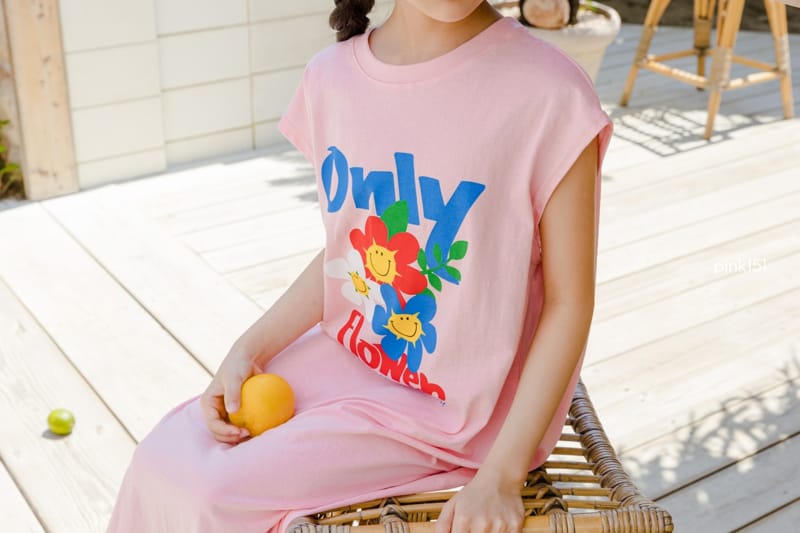PINK151 - Korean Children Fashion - #Kfashion4kids - Only Flower One-piece - 12