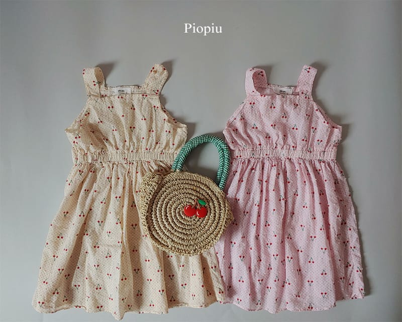 PIOPIU - Korean Children Fashion - #Kfashion4kids - Cherry One-piece - 3