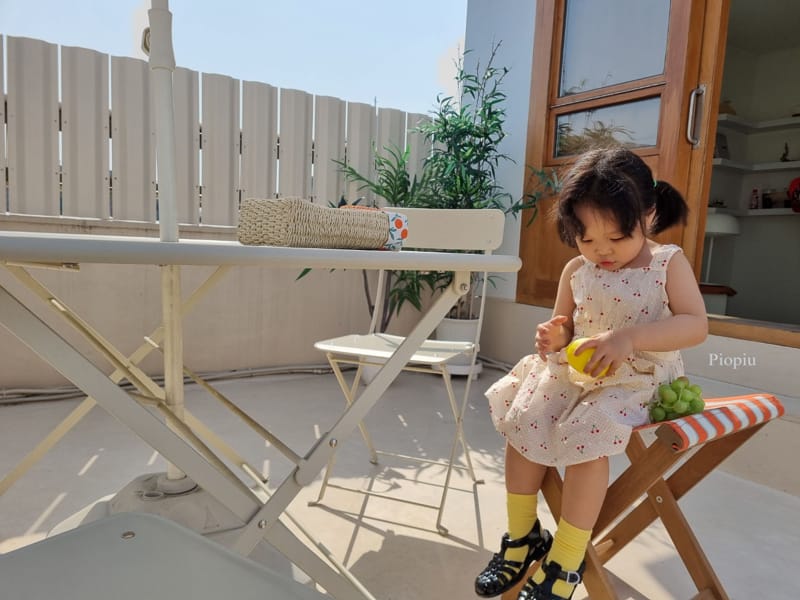 PIOPIU - Korean Children Fashion - #Kfashion4kids - Cherry One-piece - 4