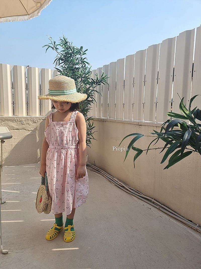 PIOPIU - Korean Children Fashion - #Kfashion4kids - Cherry One-piece - 6