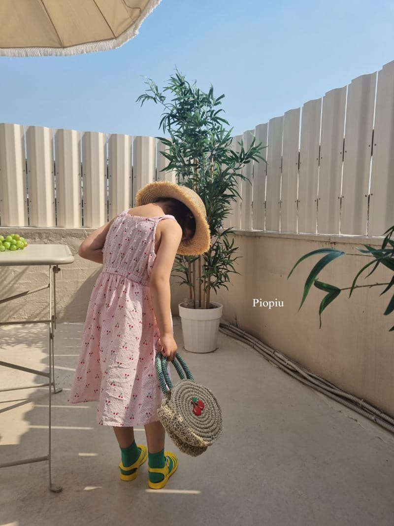 PIOPIU - Korean Children Fashion - #Kfashion4kids - Cherry One-piece - 7
