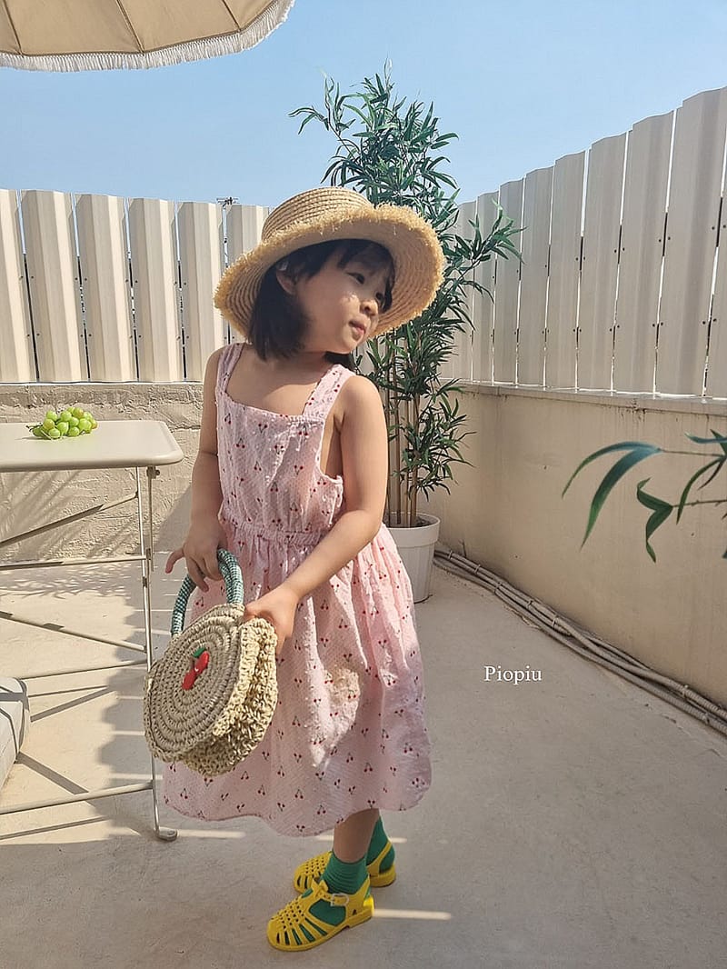 PIOPIU - Korean Children Fashion - #Kfashion4kids - Cherry One-piece - 8