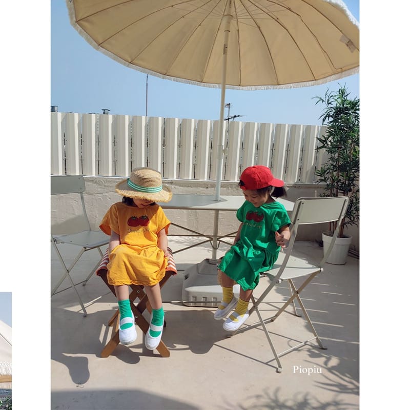 PIOPIU - Korean Children Fashion - #Kfashion4kids - Tomato One-piece