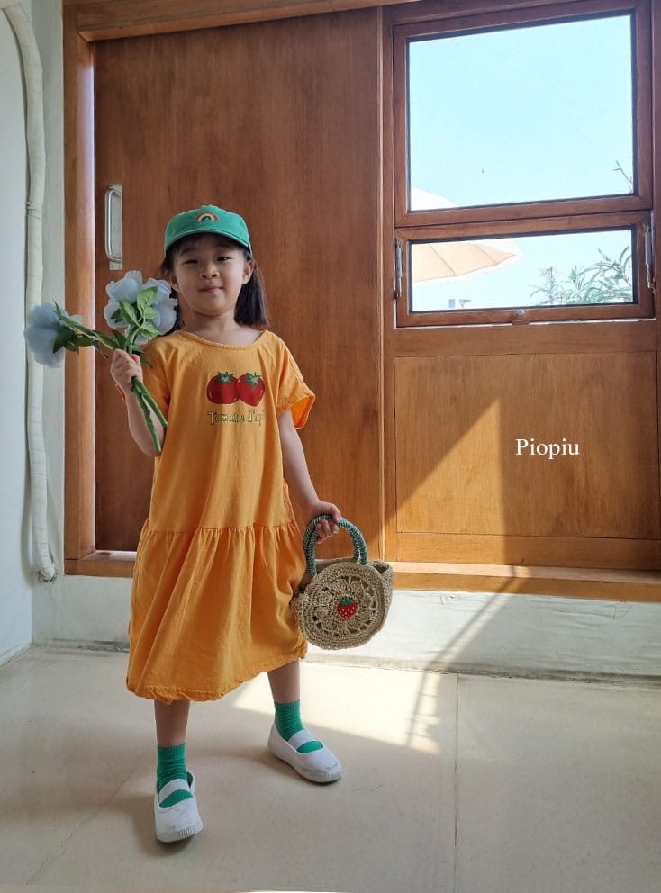 PIOPIU - Korean Children Fashion - #Kfashion4kids - Tomato One-piece - 10