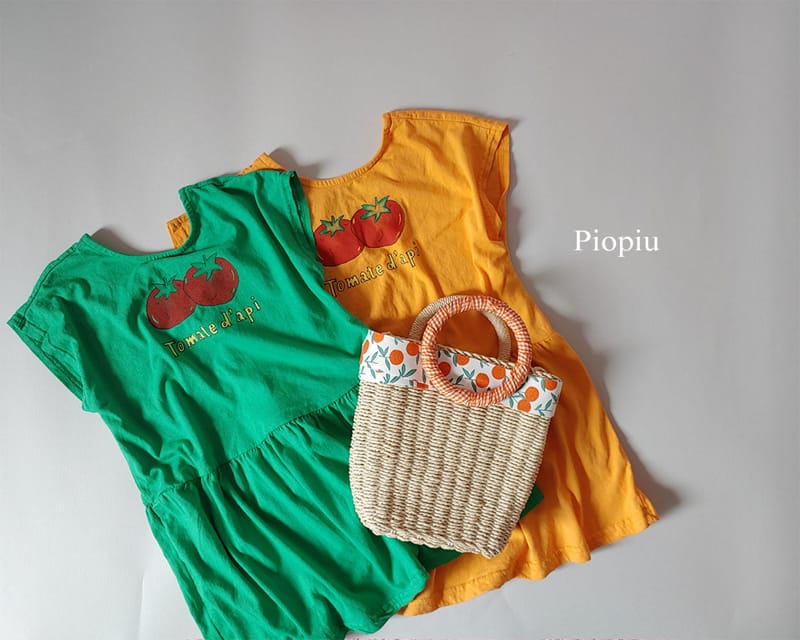 PIOPIU - Korean Children Fashion - #Kfashion4kids - Tomato One-piece - 2