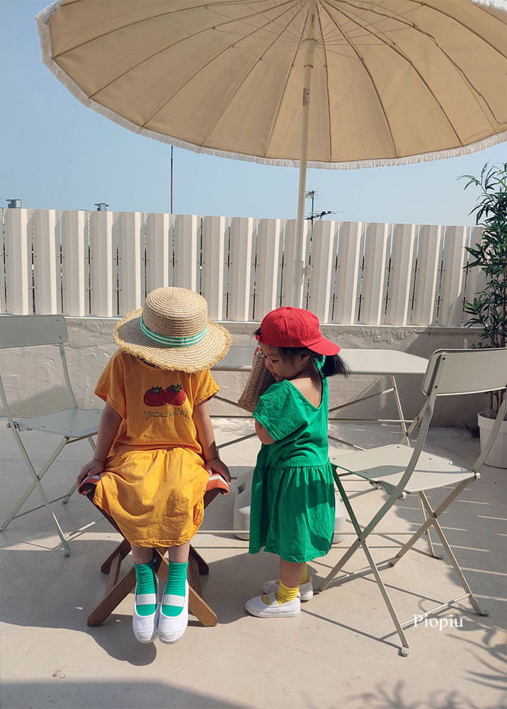 PIOPIU - Korean Children Fashion - #Kfashion4kids - Tomato One-piece - 5