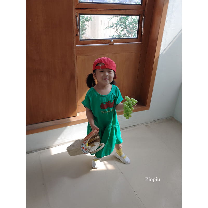 PIOPIU - Korean Children Fashion - #Kfashion4kids - Tomato One-piece - 7