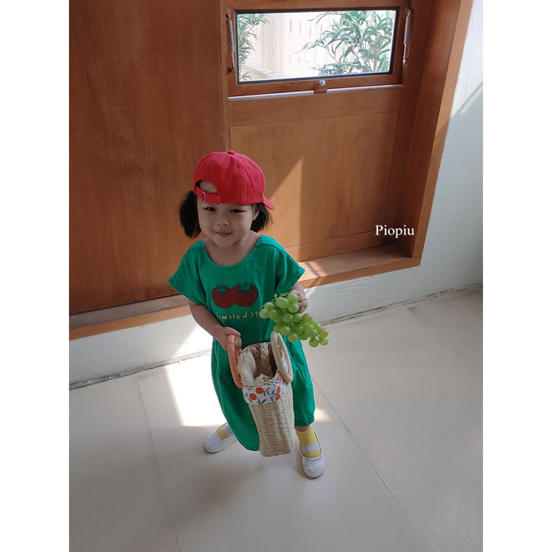 PIOPIU - Korean Children Fashion - #Kfashion4kids - Tomato One-piece - 8