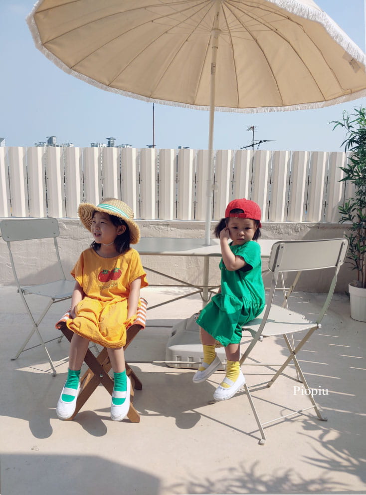 PIOPIU - Korean Children Fashion - #Kfashion4kids - Tomato One-piece - 9