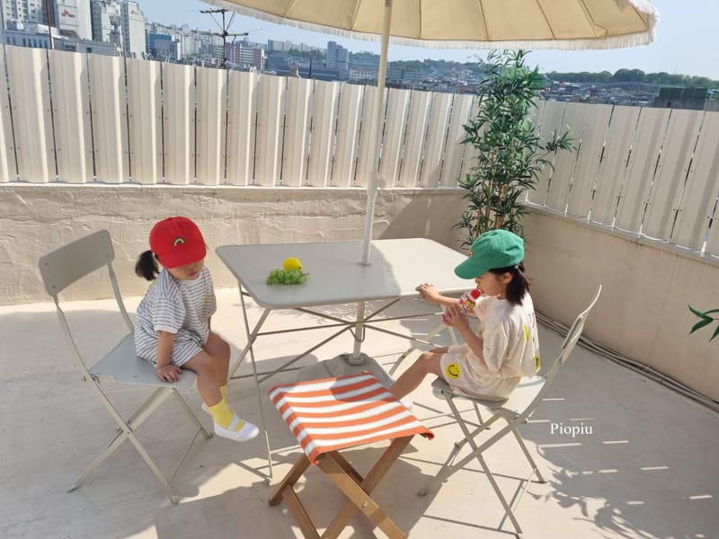 PIOPIU - Korean Children Fashion - #Kfashion4kids - Smile Top Bottom Set - 10
