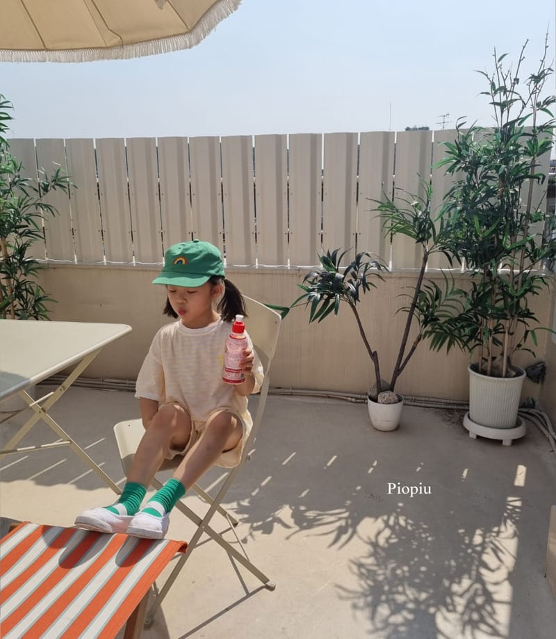 PIOPIU - Korean Children Fashion - #Kfashion4kids - Smile Top Bottom Set - 12