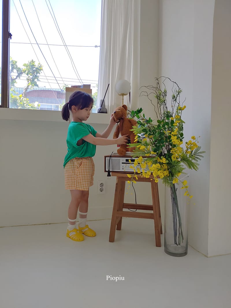 PIOPIU - Korean Children Fashion - #Kfashion4kids - Check Shorts - 10