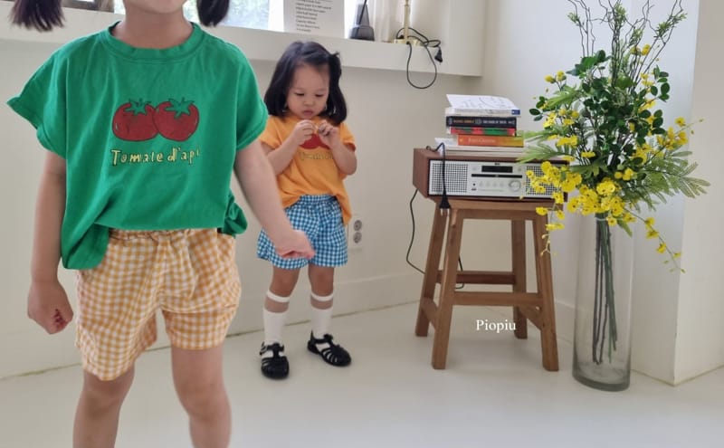 PIOPIU - Korean Children Fashion - #Kfashion4kids - Check Shorts - 11
