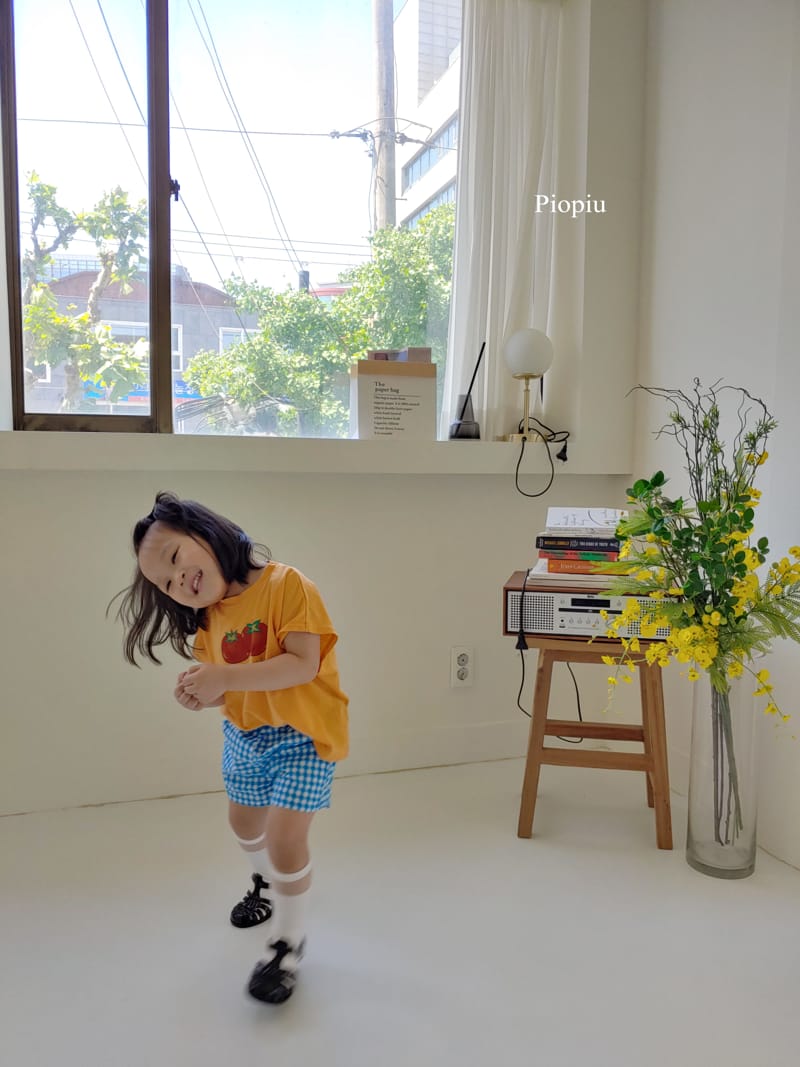 PIOPIU - Korean Children Fashion - #Kfashion4kids - Check Shorts - 5