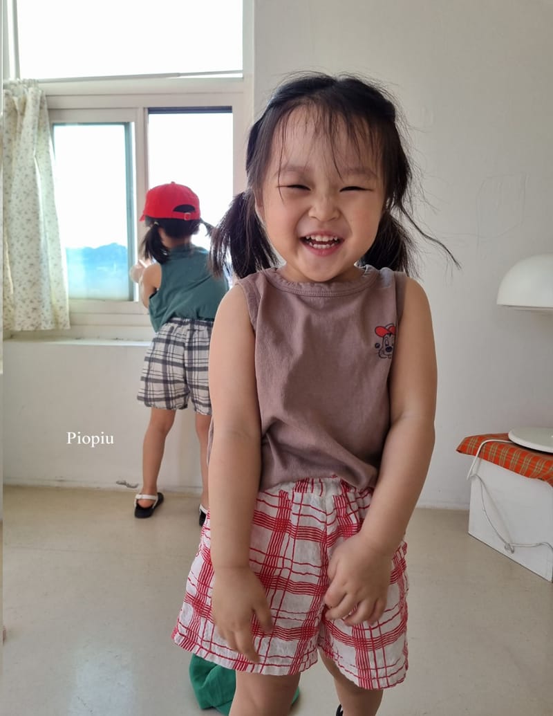 PIOPIU - Korean Children Fashion - #Kfashion4kids - Summer Check Shorts - 12