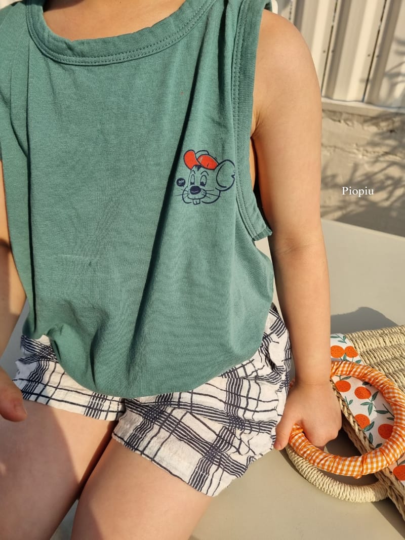PIOPIU - Korean Children Fashion - #Kfashion4kids - Summer Check Shorts - 6
