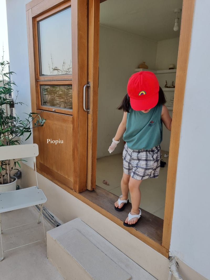 PIOPIU - Korean Children Fashion - #Kfashion4kids - Summer Check Shorts - 7