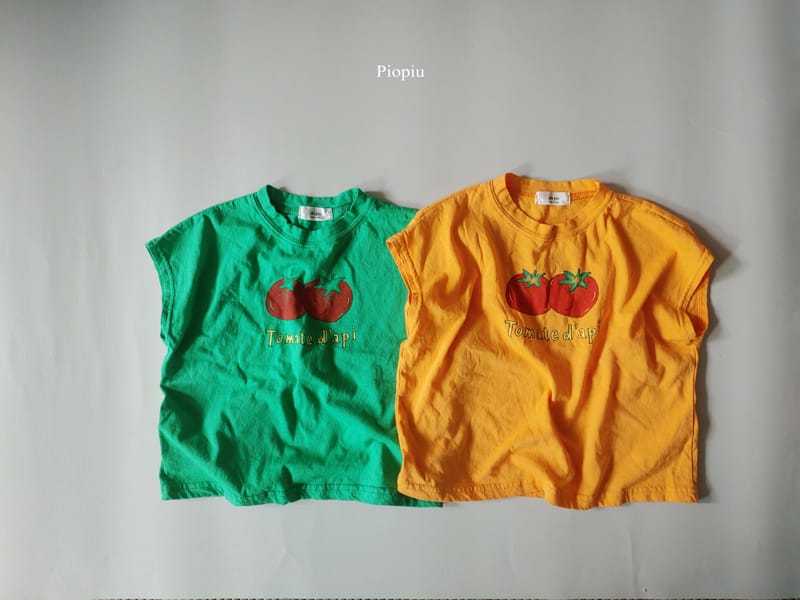 PIOPIU - Korean Children Fashion - #Kfashion4kids - Tomato Sleeveless Te - 3