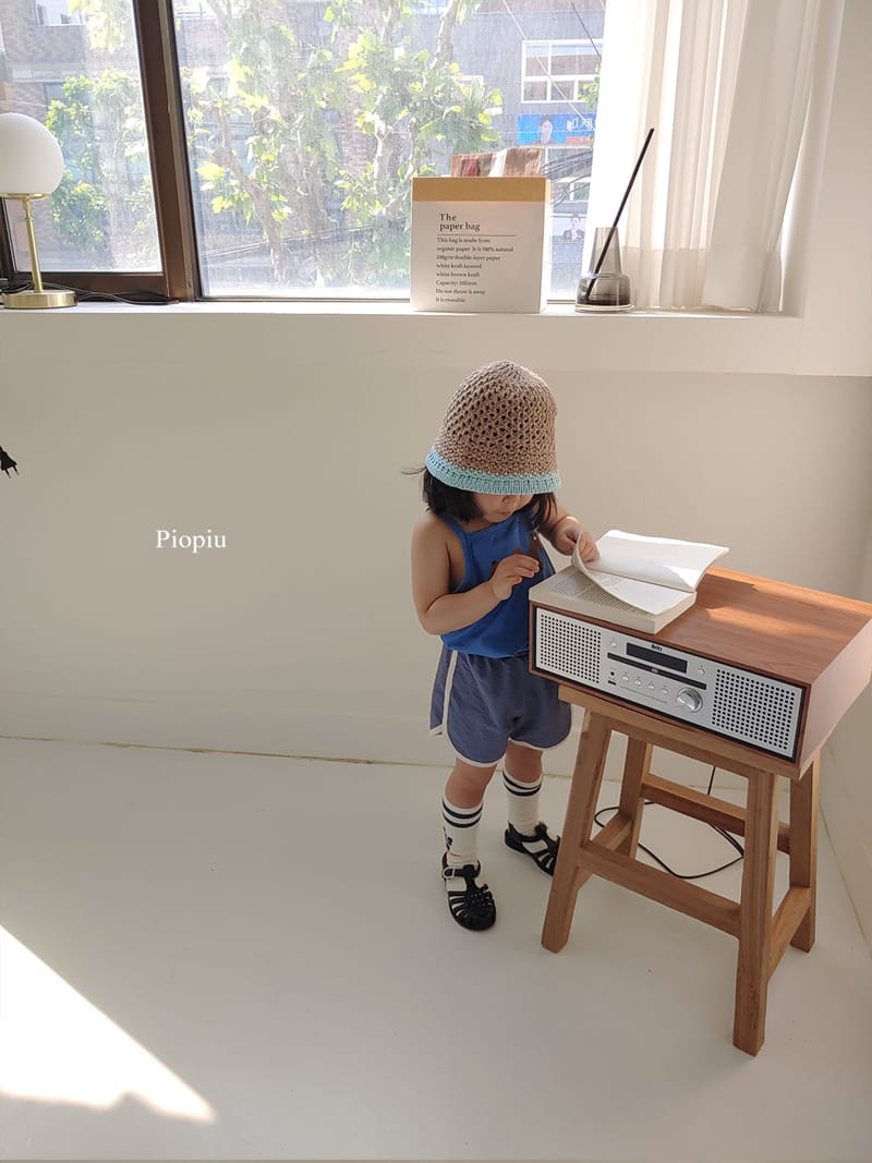 PIOPIU - Korean Children Fashion - #Kfashion4kids - Alphabet Sleeveless Tee - 5