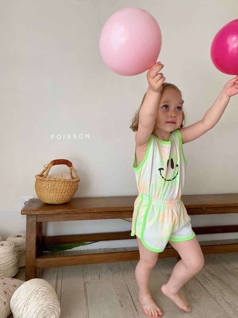 POISSON - Korean Children Fashion - #Kfashion4kids - Smile Top Bottom Set - 11