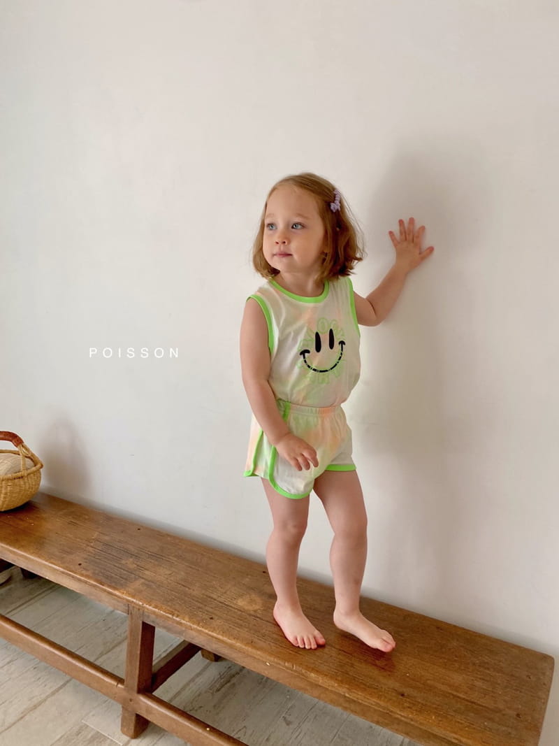POISSON - Korean Children Fashion - #Kfashion4kids - Smile Top Bottom Set - 12