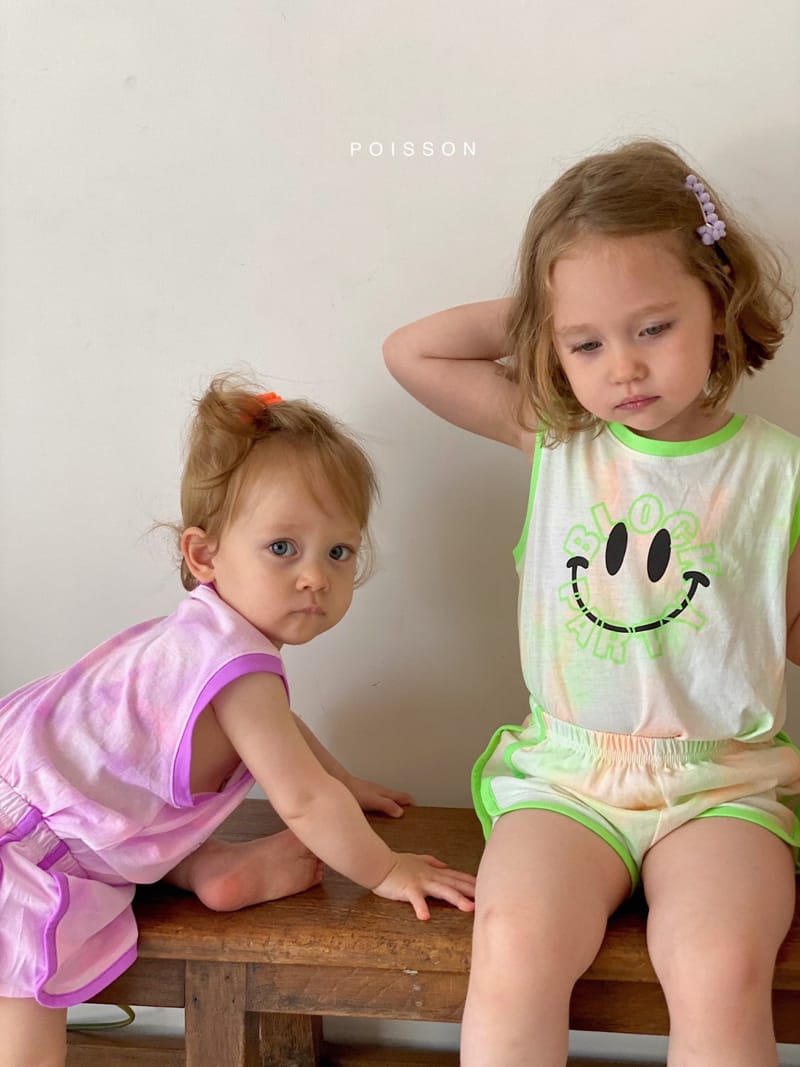 POISSON - Korean Children Fashion - #Kfashion4kids - Smile Top Bottom Set - 2