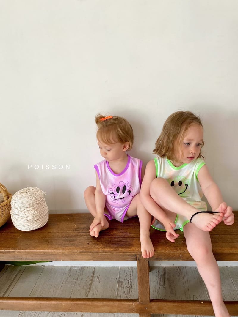 POISSON - Korean Children Fashion - #Kfashion4kids - Smile Top Bottom Set - 4