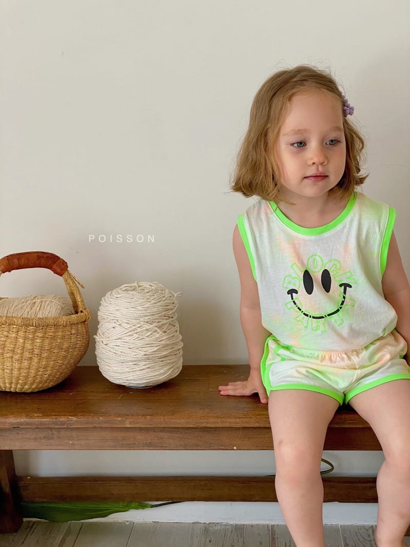 POISSON - Korean Children Fashion - #Kfashion4kids - Smile Top Bottom Set - 5