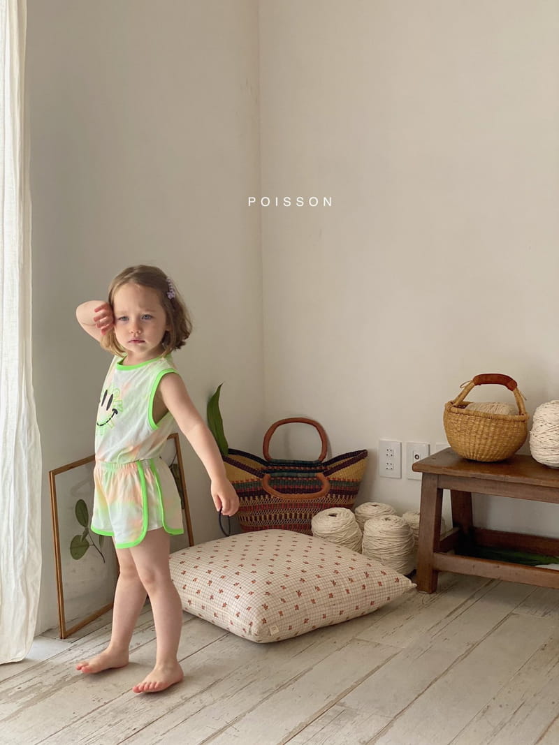 POISSON - Korean Children Fashion - #Kfashion4kids - Smile Top Bottom Set - 8