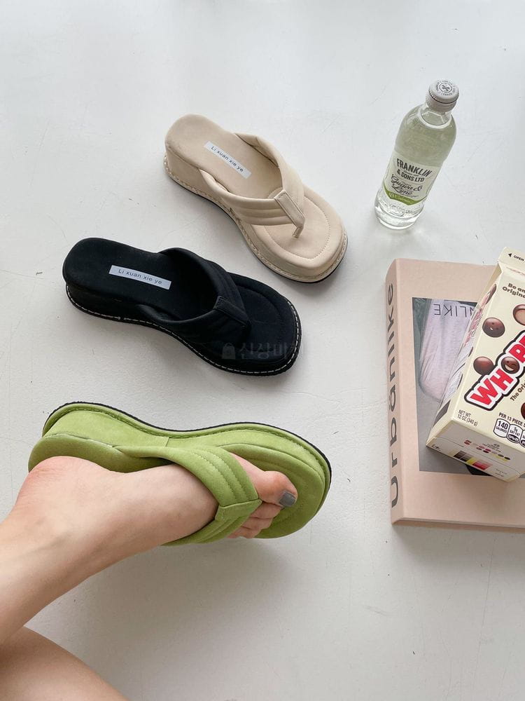 RUNAMARTIN - Korean Children Fashion - #Kfashion4kids - 6701 Wedge Flip Flop