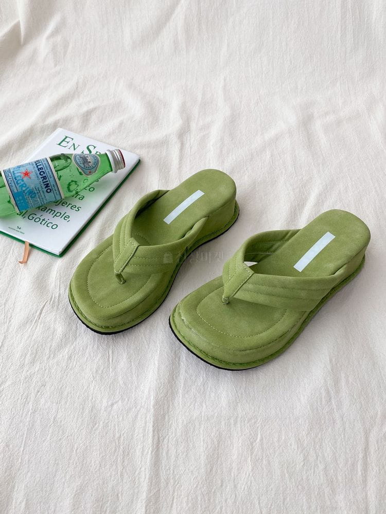 RUNAMARTIN - Korean Children Fashion - #Kfashion4kids - 6701 Wedge Flip Flop - 4