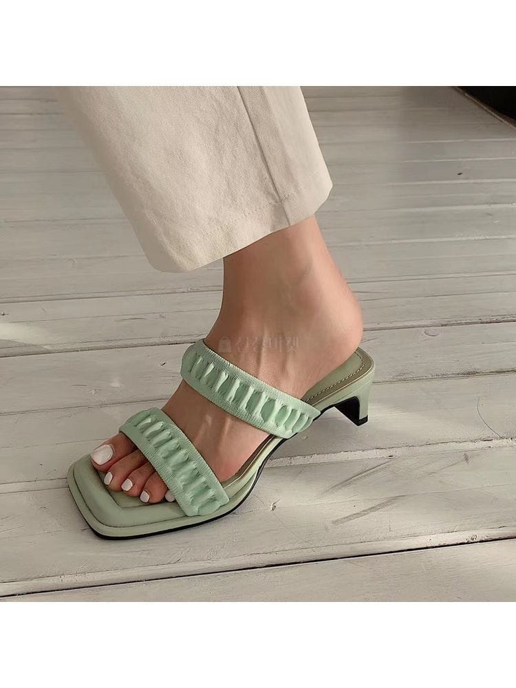 RUNAMARTIN - Korean Children Fashion - #Kfashion4kids - 739-3 Two Strap Shirring Banding Sandals - 3