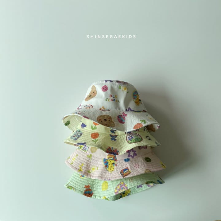 SHINSEAGE KIDS - Korean Children Fashion - #Kfashion4kids - Bear Paint Bucket Hat - 2