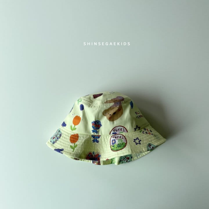 SHINSEAGE KIDS - Korean Children Fashion - #Kfashion4kids - Bear Paint Bucket Hat - 4