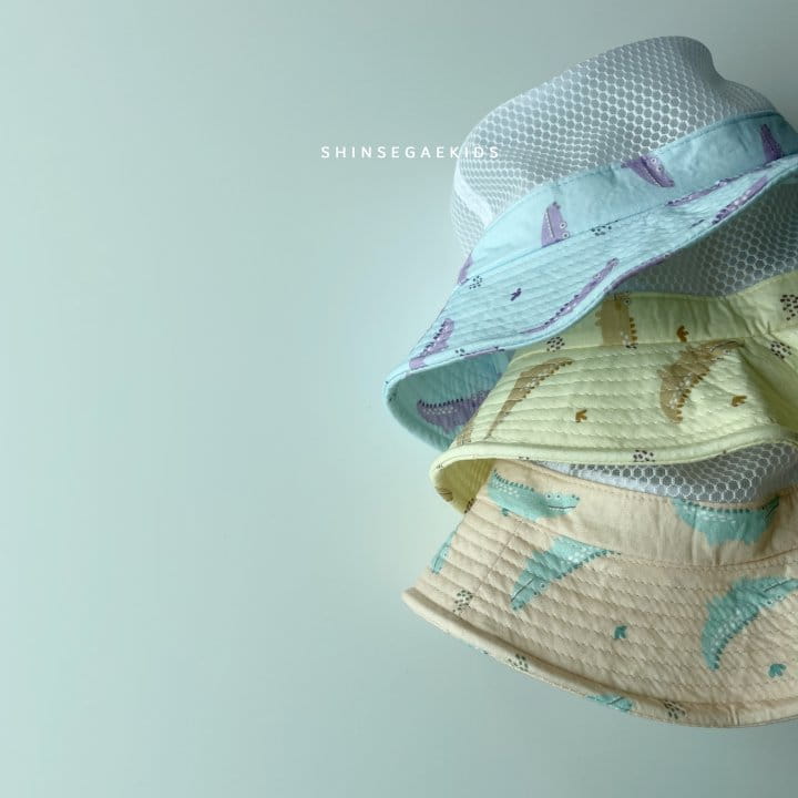 SHINSEAGE KIDS - Korean Children Fashion - #Kfashion4kids - Crocodile Mesh Safari Hat - 4