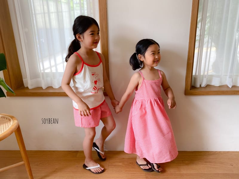 SOYBEAN - Korean Children Fashion - #Kfashion4kids - Jijimi Check One-piece - 3