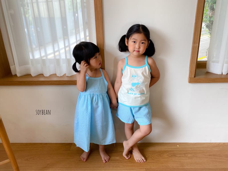 SOYBEAN - Korean Children Fashion - #Kfashion4kids - Jijimi Check One-piece - 6