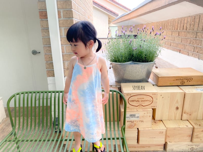 SOYBEAN - Korean Children Fashion - #Kfashion4kids - Tie Dye Long One-piece - 6