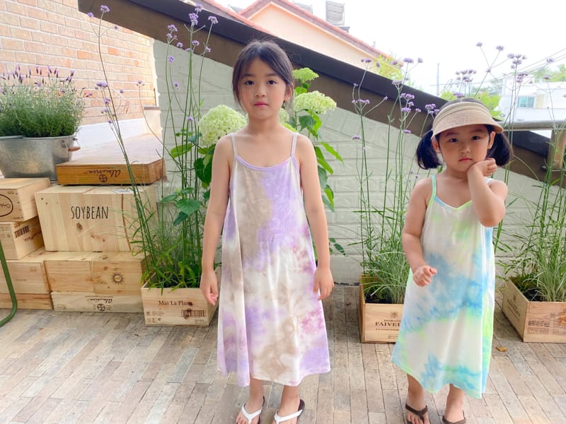 SOYBEAN - Korean Children Fashion - #Kfashion4kids - Tie Dye Long One-piece - 9