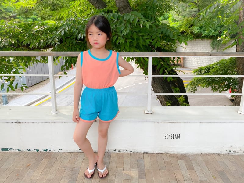 SOYBEAN - Korean Children Fashion - #Kfashion4kids - Sleeeveless Macaron Top Bottom Set - 4