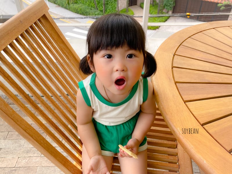 SOYBEAN - Korean Children Fashion - #Kfashion4kids - Sleeeveless Macaron Top Bottom Set - 5