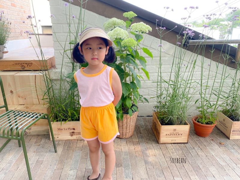 SOYBEAN - Korean Children Fashion - #Kfashion4kids - Sleeeveless Macaron Top Bottom Set - 6