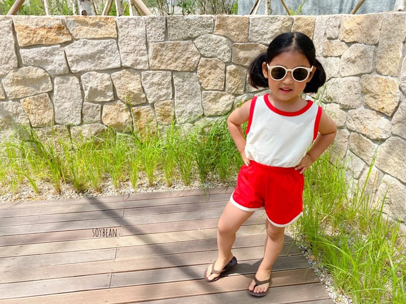 SOYBEAN - Korean Children Fashion - #Kfashion4kids - Sleeeveless Macaron Top Bottom Set - 8
