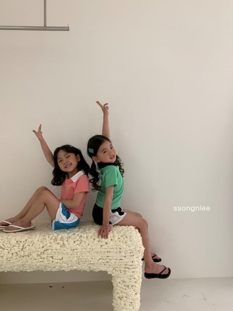 SSONGNLEE - Korean Children Fashion - #Kfashion4kids - Collar V Top Bottom Set - 10