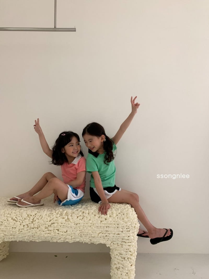 SSONGNLEE - Korean Children Fashion - #Kfashion4kids - Collar V Top Bottom Set - 11