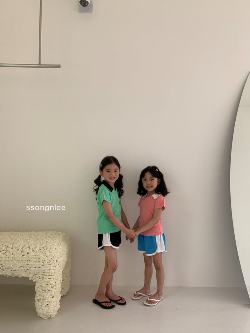 SSONGNLEE - Korean Children Fashion - #Kfashion4kids - Collar V Top Bottom Set - 4