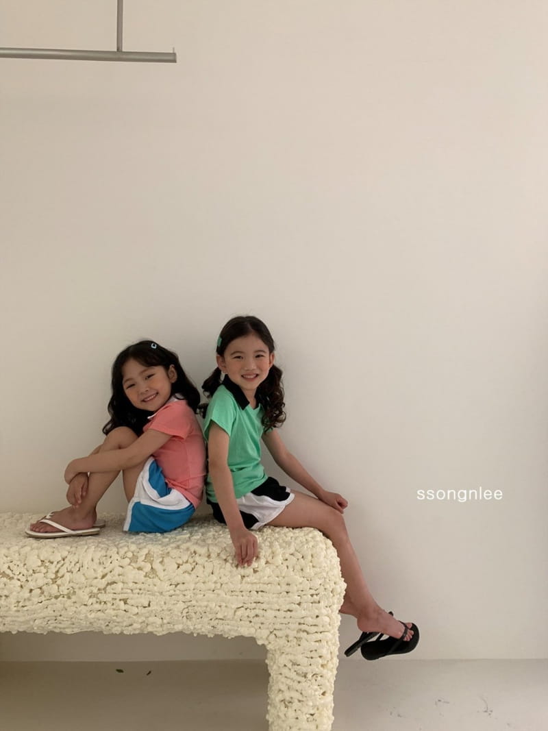 SSONGNLEE - Korean Children Fashion - #Kfashion4kids - Collar V Top Bottom Set - 9