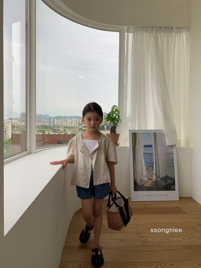 SSONGNLEE - Korean Children Fashion - #Kfashion4kids - Linen Double Jacket - 5